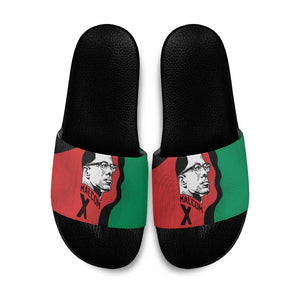 Malcolm X Slide Sandals Truth Is on the Side of the Oppressed Quote Civil Rights Tribute - African Pride