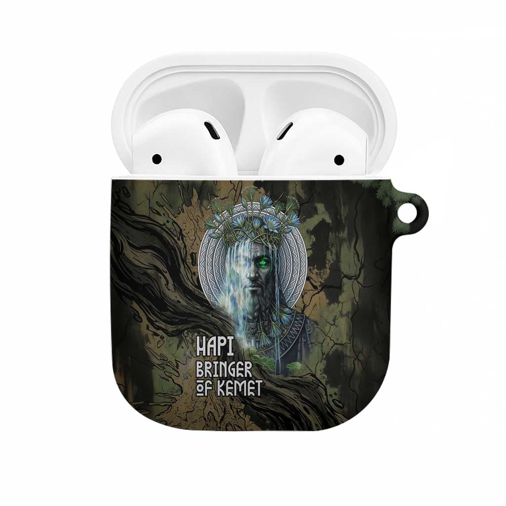 Hapi Egyptian AirPods Case Bringer of Kemet Nature Spirit Flowing Water and Earth Harmony
