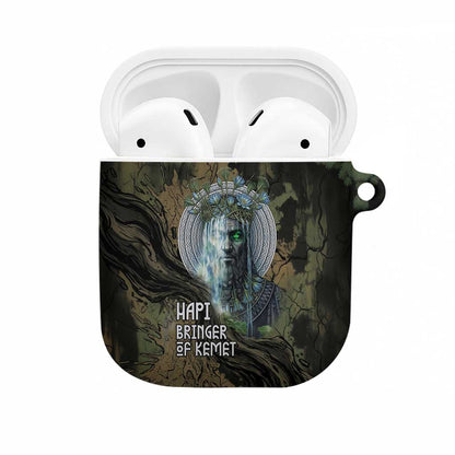 Hapi Egyptian AirPods Case Bringer of Kemet Nature Spirit Flowing Water and Earth Harmony