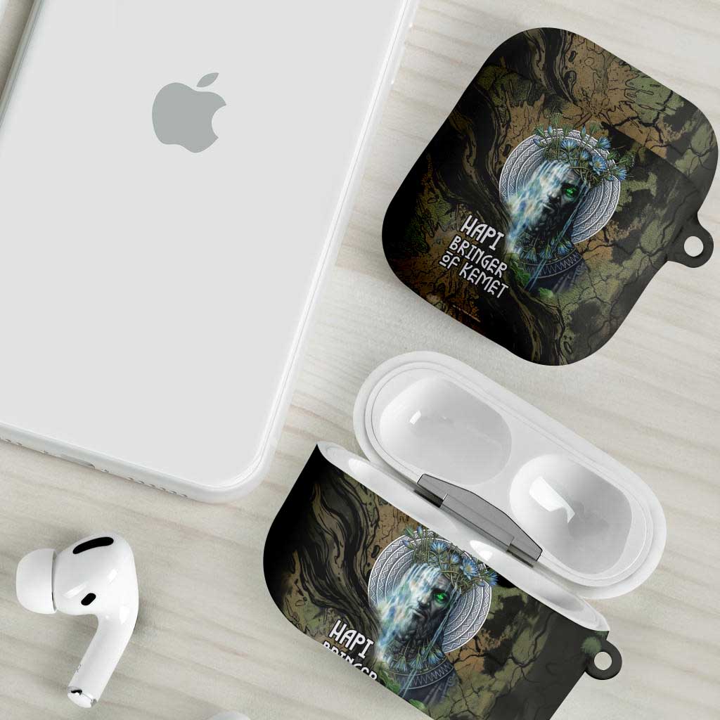 Hapi Egyptian AirPods Case Bringer of Kemet Nature Spirit Flowing Water and Earth Harmony