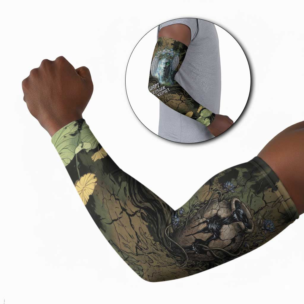 Hapi Egyptian Arm Sleeves Bringer of Kemet Nature Spirit Flowing Water and Earth Harmony