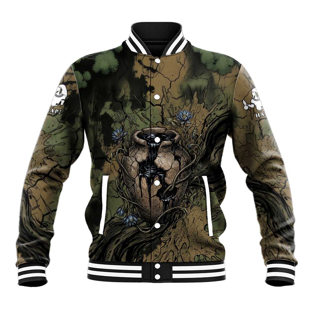 Hapi Egyptian Baseball Jacket Bringer of Kemet Nature Spirit Flowing Water and Earth Harmony