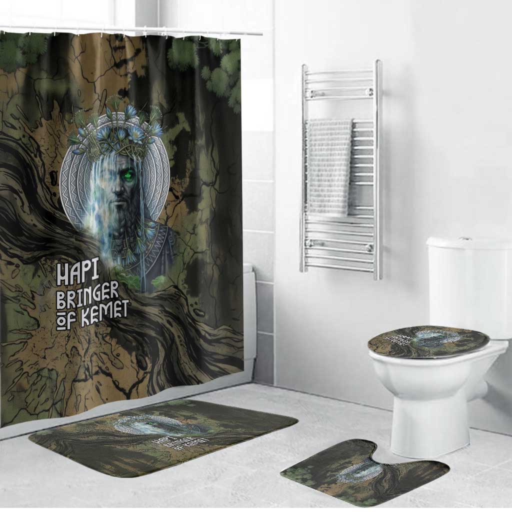 Hapi Egyptian Bathroom Set Bringer of Kemet Nature Spirit Flowing Water and Earth Harmony