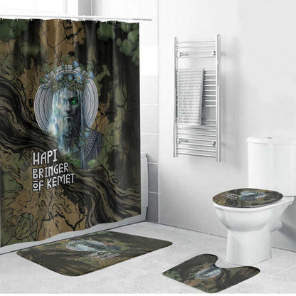 Hapi Egyptian Bathroom Set Bringer of Kemet Nature Spirit Flowing Water and Earth Harmony