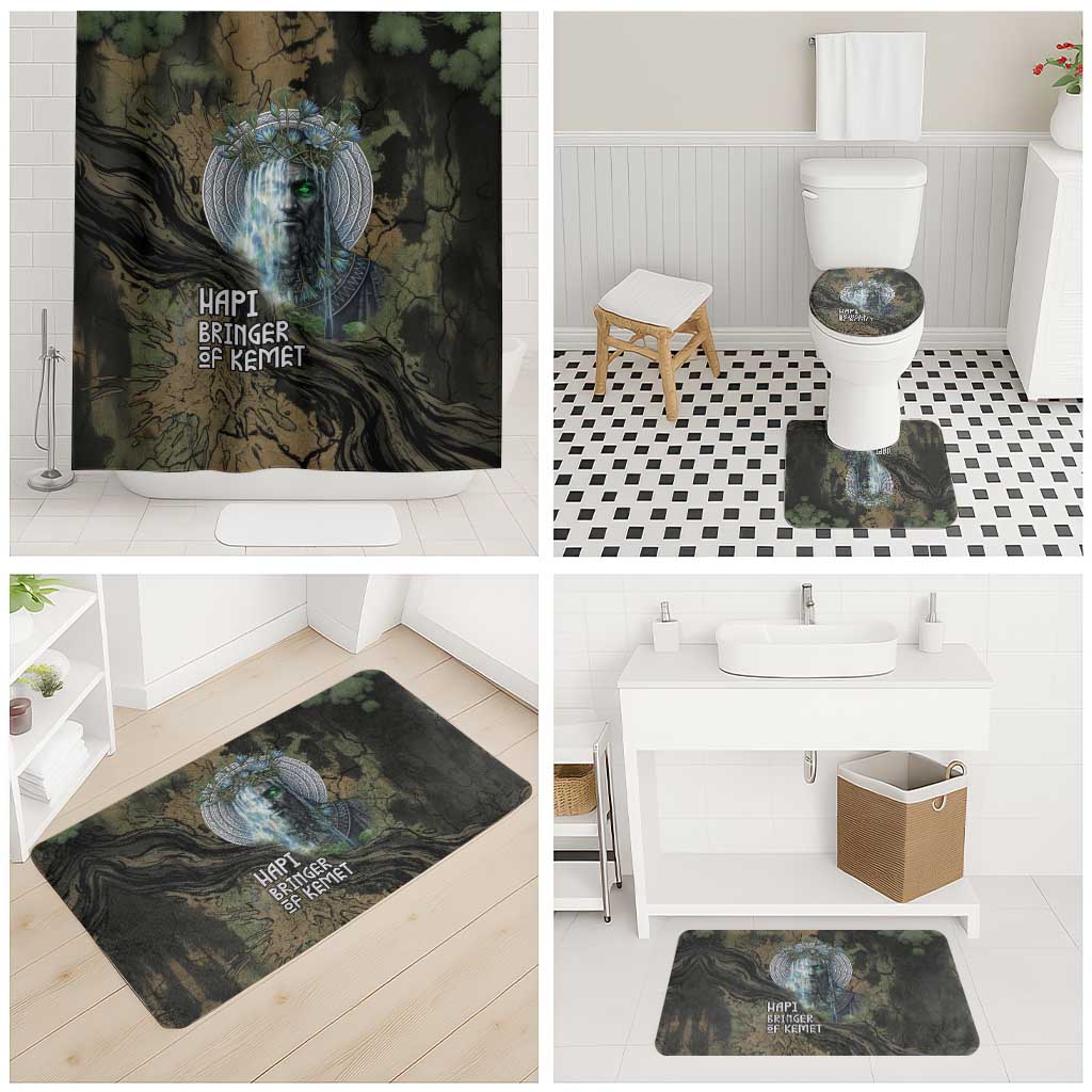 Hapi Egyptian Bathroom Set Bringer of Kemet Nature Spirit Flowing Water and Earth Harmony