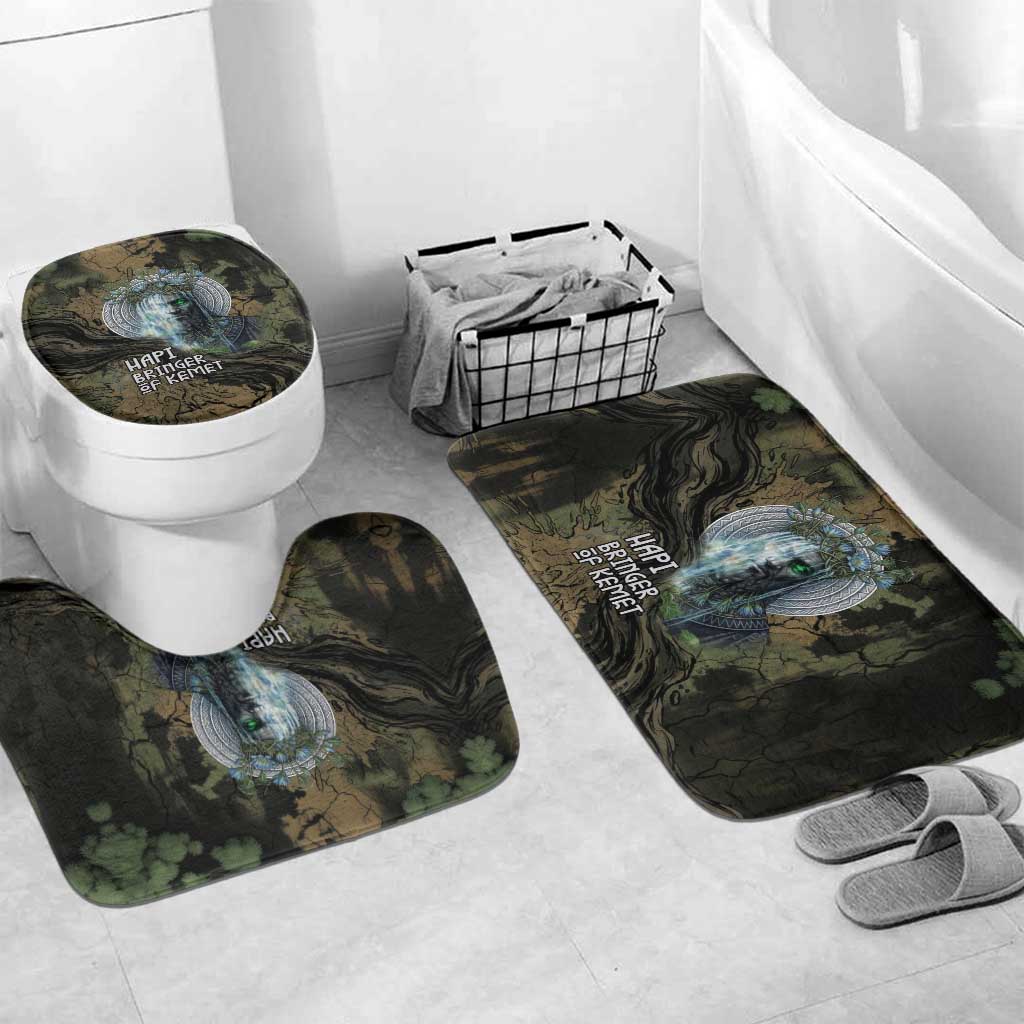 Hapi Egyptian Bathroom Set Bringer of Kemet Nature Spirit Flowing Water and Earth Harmony