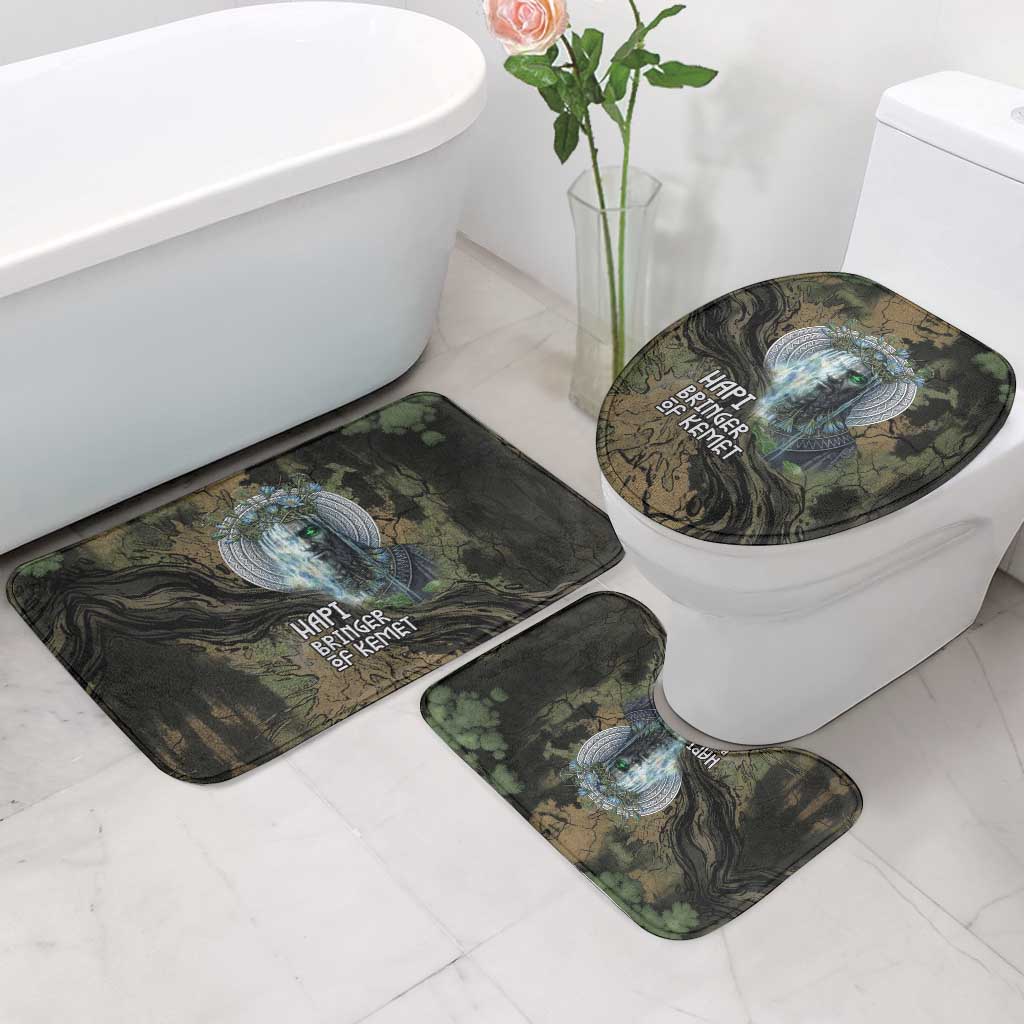 Hapi Egyptian Bathroom Set Bringer of Kemet Nature Spirit Flowing Water and Earth Harmony