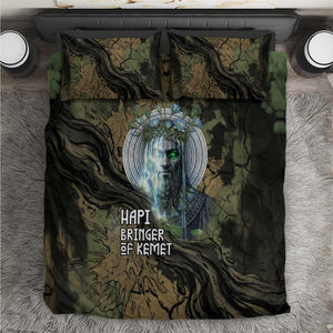 Hapi Egyptian Bedding Set Bringer of Kemet Nature Spirit Flowing Water and Earth Harmony