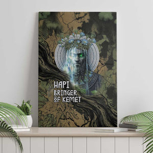 Hapi Egyptian Canvas Wall Art Bringer of Kemet Nature Spirit Flowing Water and Earth Harmony