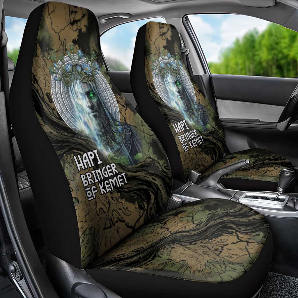 Hapi Egyptian Car Seat Cover Bringer of Kemet Nature Spirit Flowing Water and Earth Harmony