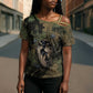 Hapi Egyptian Cross Shoulder Shirt Bringer of Kemet Nature Spirit Flowing Water and Earth Harmony