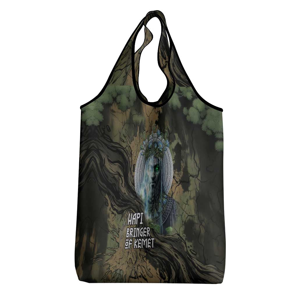 Hapi Egyptian Grocery Bag Bringer of Kemet Nature Spirit Flowing Water and Earth Harmony