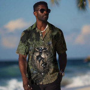 Hapi Egyptian Hawaiian Shirt Bringer of Kemet Nature Spirit Flowing Water and Earth Harmony