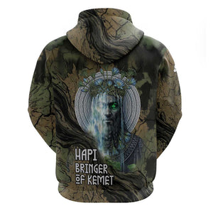Hapi Egyptian Hoodie Bringer of Kemet Nature Spirit Flowing Water and Earth Harmony