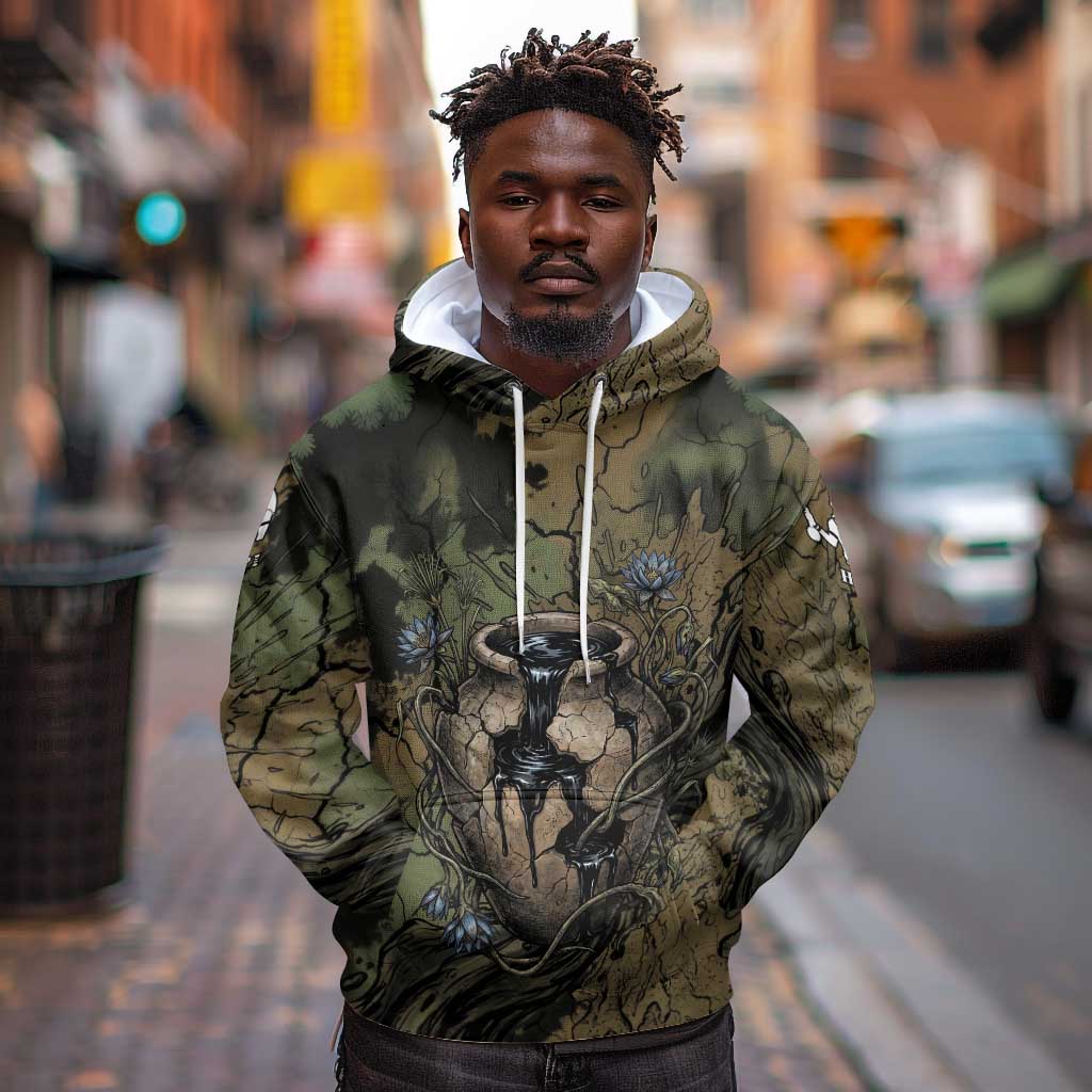 Hapi Egyptian Hoodie Bringer of Kemet Nature Spirit Flowing Water and Earth Harmony