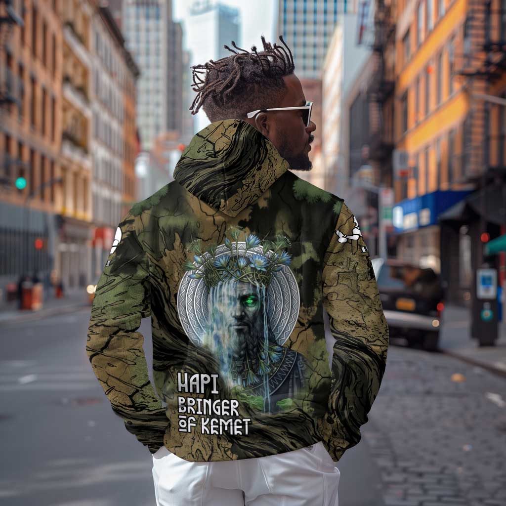 Hapi Egyptian Hoodie Bringer of Kemet Nature Spirit Flowing Water and Earth Harmony