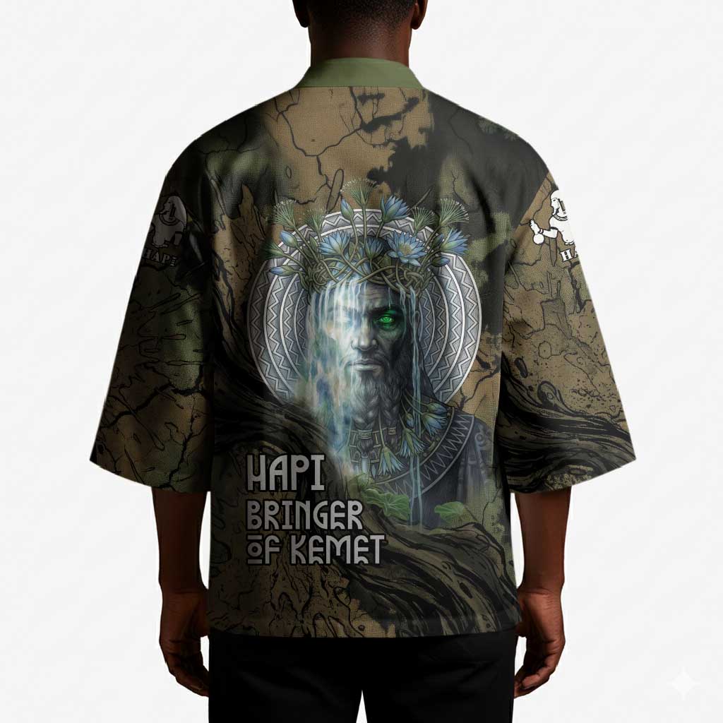 Hapi Egyptian Kimono Bringer of Kemet Nature Spirit Flowing Water and Earth Harmony