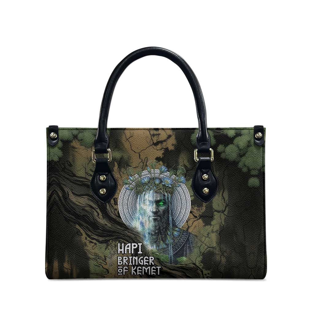 Hapi Egyptian Leather Bag Bringer of Kemet Nature Spirit Flowing Water and Earth Harmony