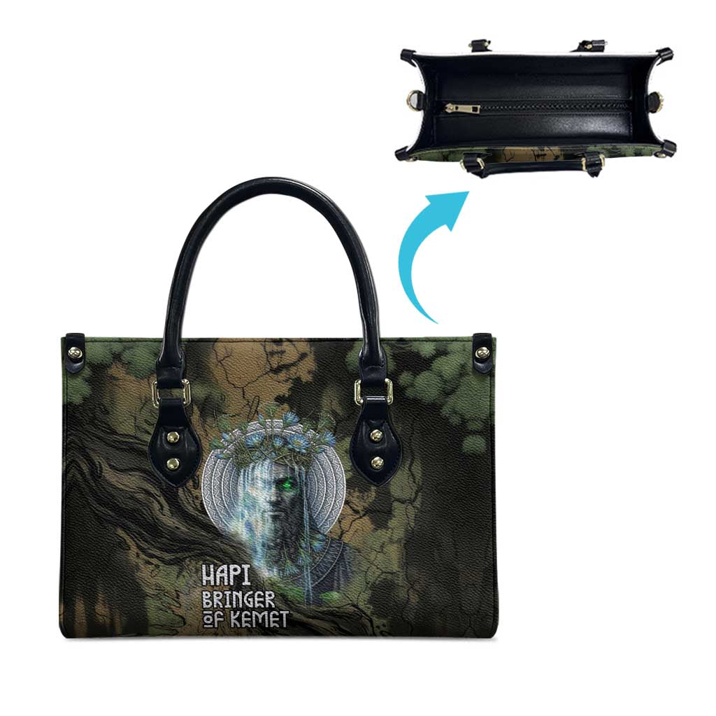 Hapi Egyptian Leather Bag Bringer of Kemet Nature Spirit Flowing Water and Earth Harmony