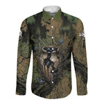 Hapi Egyptian Long Sleeve Button Shirt Bringer of Kemet Nature Spirit Flowing Water and Earth Harmony
