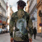 Hapi Egyptian Long Sleeve Button Shirt Bringer of Kemet Nature Spirit Flowing Water and Earth Harmony