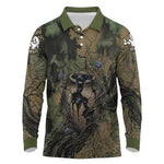 Hapi Egyptian Long Sleeve Polo Shirt Bringer of Kemet Nature Spirit Flowing Water and Earth Harmony