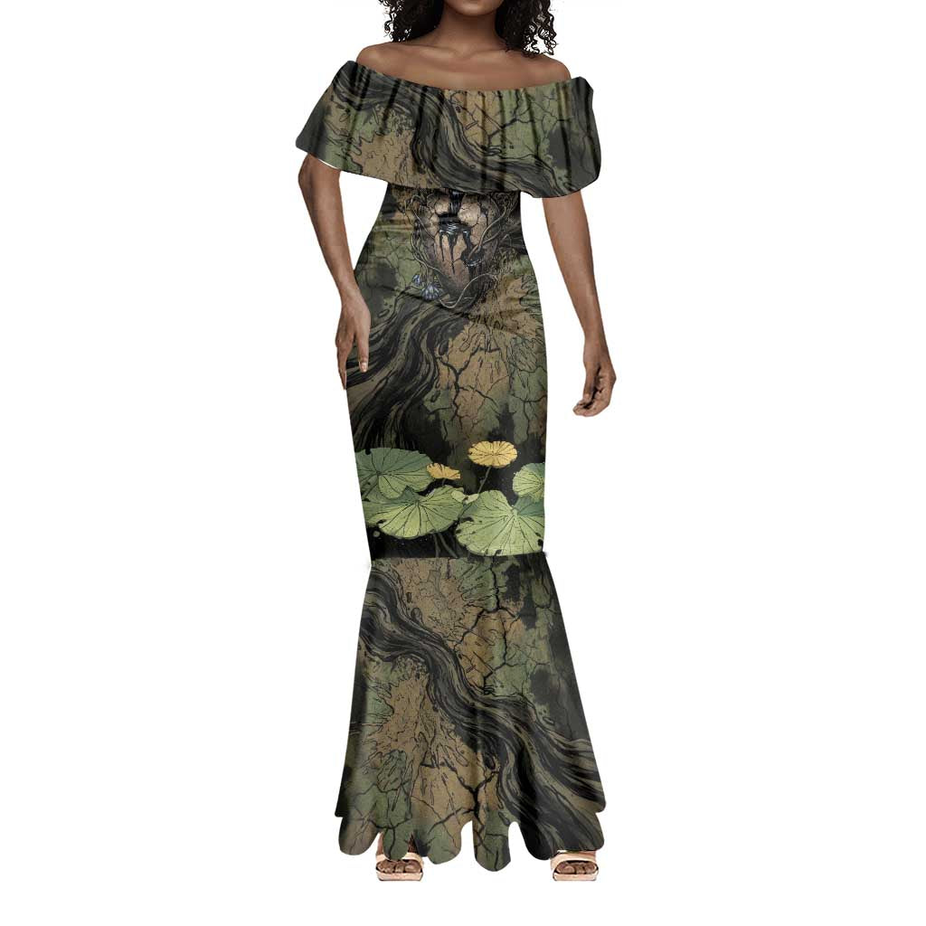 Hapi Egyptian Mermaid Dress Bringer of Kemet Nature Spirit Flowing Water and Earth Harmony