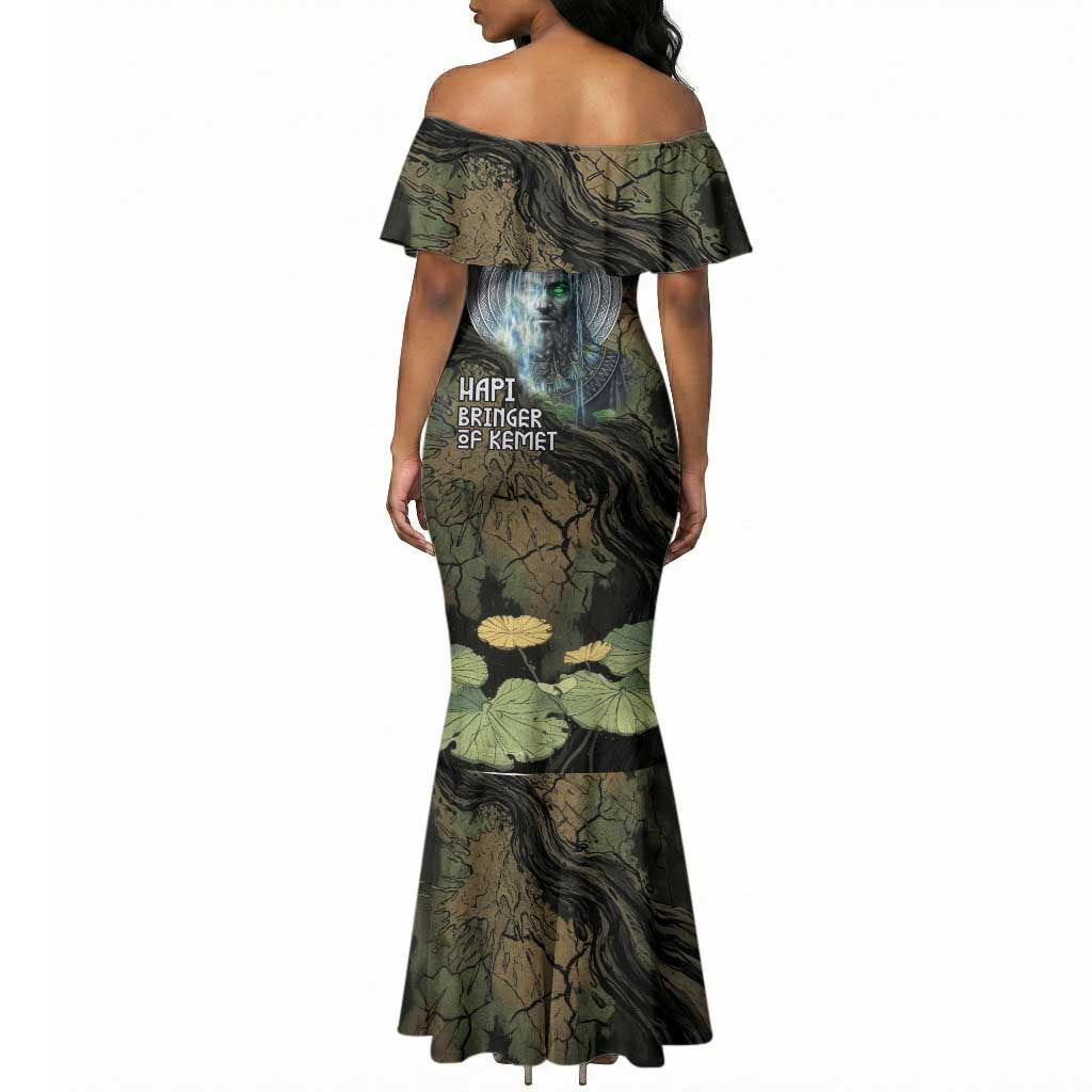 Hapi Egyptian Mermaid Dress Bringer of Kemet Nature Spirit Flowing Water and Earth Harmony