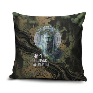 Hapi Egyptian Pillow Cover Bringer of Kemet Nature Spirit Flowing Water and Earth Harmony