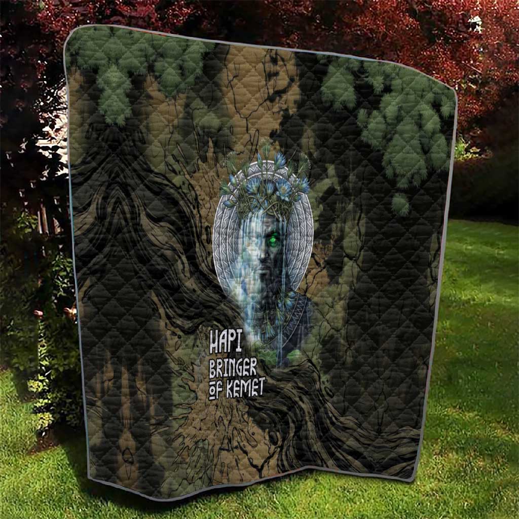 Hapi Egyptian Quilt Bringer of Kemet Nature Spirit Flowing Water and Earth Harmony
