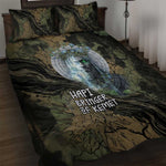 Hapi Egyptian Quilt Bed Set Bringer of Kemet Nature Spirit Flowing Water and Earth Harmony