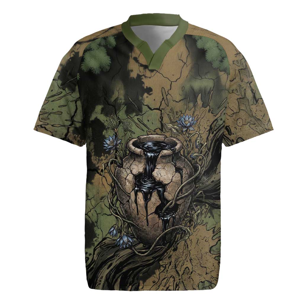 Hapi Egyptian Rugby Jersey Bringer of Kemet Nature Spirit Flowing Water and Earth Harmony