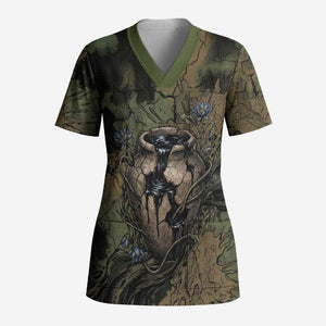 Hapi Egyptian Scrub Top Bringer of Kemet Nature Spirit Flowing Water and Earth Harmony