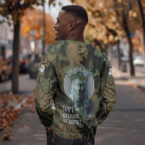 Hapi Egyptian Sweatshirt Bringer of Kemet Nature Spirit Flowing Water and Earth Harmony