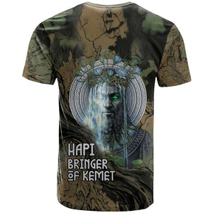 Hapi Egyptian T shirt Bringer of Kemet Nature Spirit Flowing Water and Earth Harmony