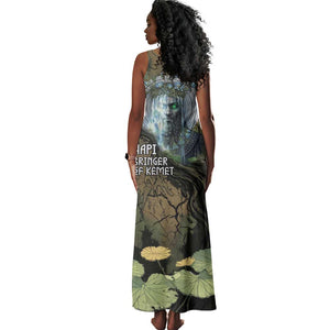 Hapi Egyptian Tank Maxi Dress Bringer of Kemet Nature Spirit Flowing Water and Earth Harmony