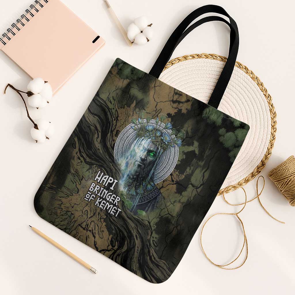 Hapi Egyptian Tote Bag Bringer of Kemet Nature Spirit Flowing Water and Earth Harmony