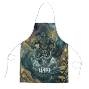 Egyptian Hapi Apron God of the Nile Ankh Symbol Lotus Flowers and Sacred River Energy