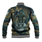 Egyptian Hapi Baseball Jacket God of the Nile Ankh Symbol Lotus Flowers and Sacred River Energy
