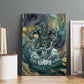 Egyptian Hapi Canvas Wall Art God of the Nile Ankh Symbol Lotus Flowers and Sacred River Energy