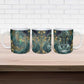 Egyptian Hapi Ceramic Mug God of the Nile Ankh Symbol Lotus Flowers and Sacred River Energy