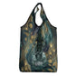 Egyptian Hapi Grocery Bag God of the Nile Ankh Symbol Lotus Flowers and Sacred River Energy