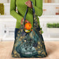 Egyptian Hapi Grocery Bag God of the Nile Ankh Symbol Lotus Flowers and Sacred River Energy