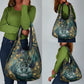 Egyptian Hapi Grocery Bag God of the Nile Ankh Symbol Lotus Flowers and Sacred River Energy