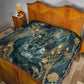 Egyptian Hapi Quilt God of the Nile Ankh Symbol Lotus Flowers and Sacred River Energy