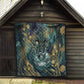 Egyptian Hapi Quilt God of the Nile Ankh Symbol Lotus Flowers and Sacred River Energy