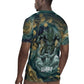 Egyptian Hapi Rugby Jersey God of the Nile Ankh Symbol Lotus Flowers and Sacred River Energy