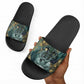 Egyptian Hapi Slide Sandals God of the Nile Ankh Symbol Lotus Flowers and Sacred River Energy