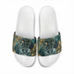Egyptian Hapi Slide Sandals God of the Nile Ankh Symbol Lotus Flowers and Sacred River Energy