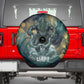 Egyptian Hapi Spare Tire Cover God of the Nile Ankh Symbol Lotus Flowers and Sacred River Energy